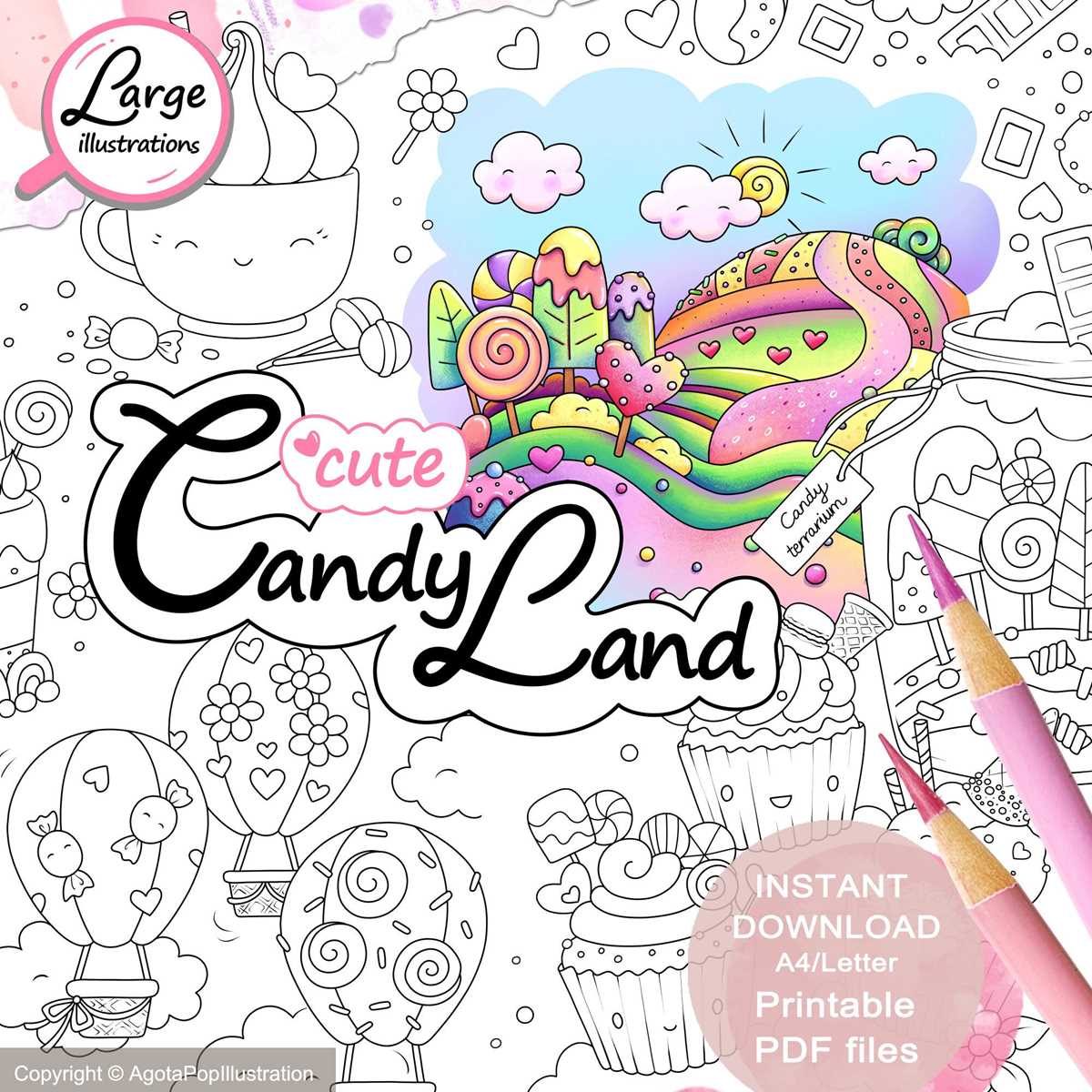candyland coloring pages printable