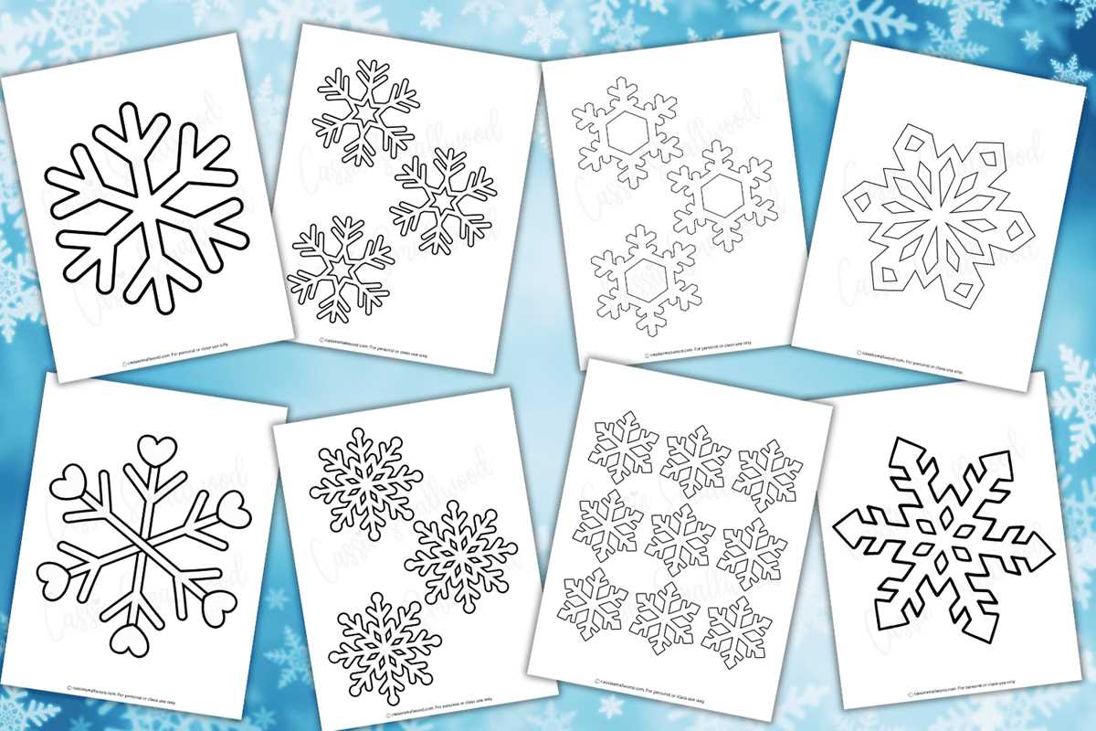 large printable snowflakes
