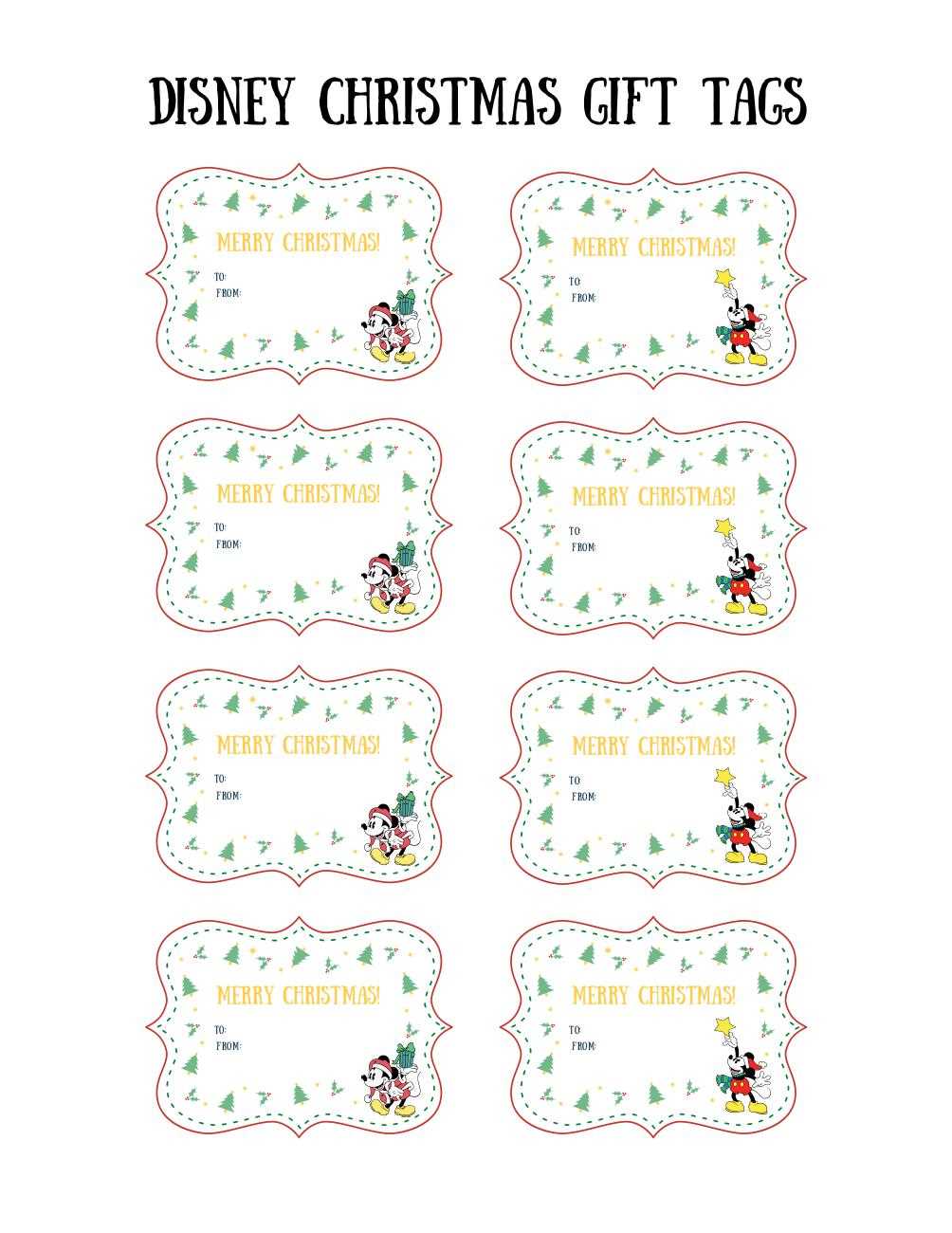 printable gift tags christmas