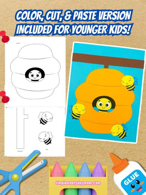free printable beehive template
