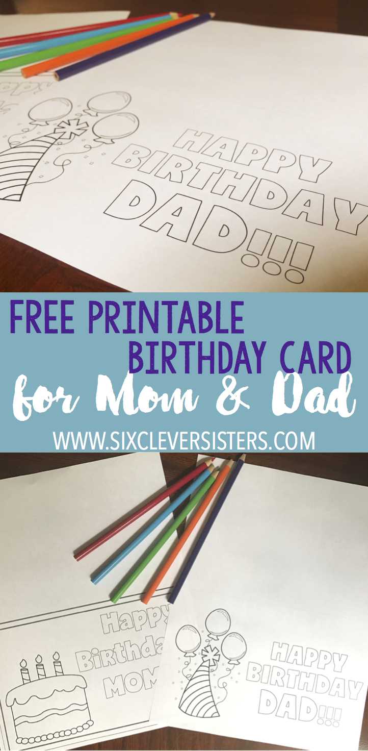 happy birthday dad printable free
