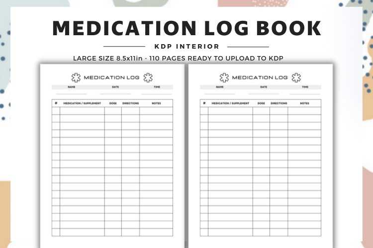 medication log printable free