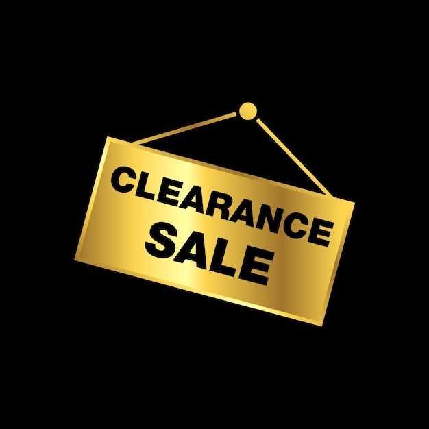 printable clearance signs