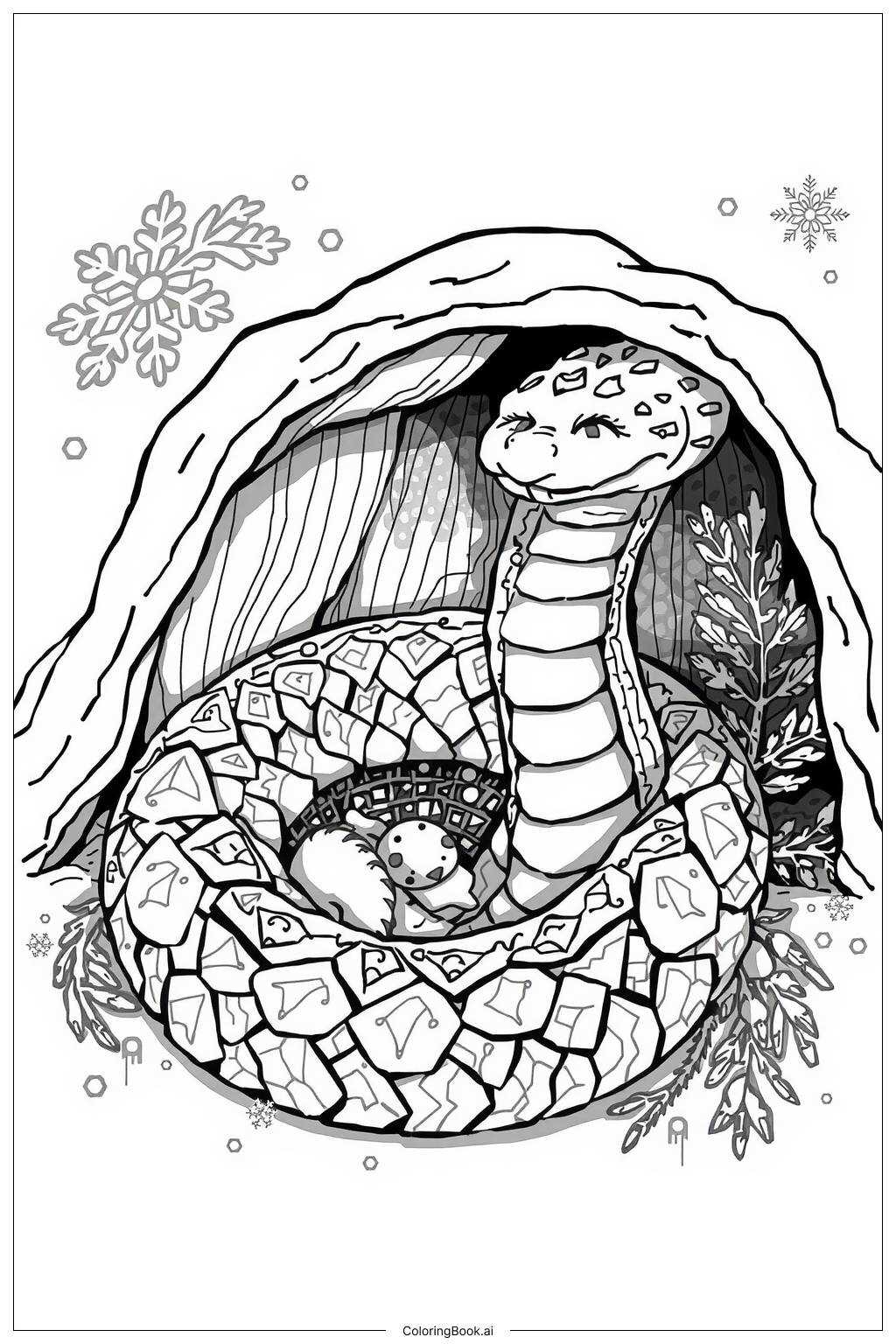 snake coloring pages printable
