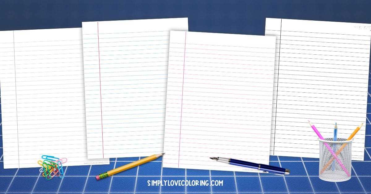 printable lined paper free