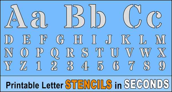 4 inch letter stencils printable free