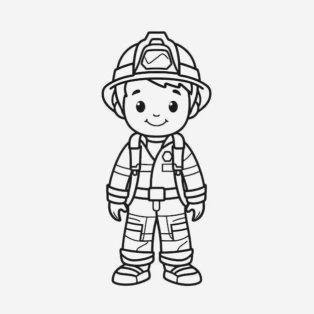 free printable fireman coloring pages