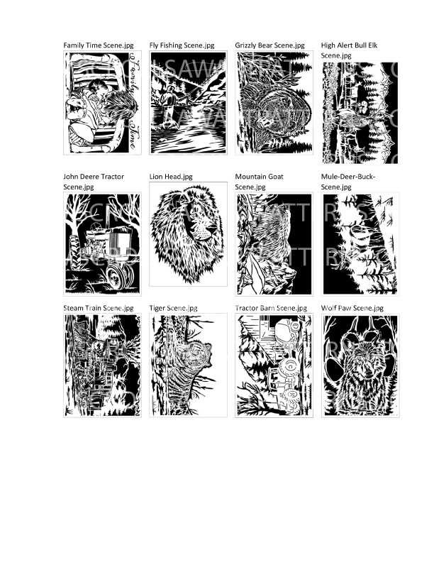 free printable scroll saw patterns to download