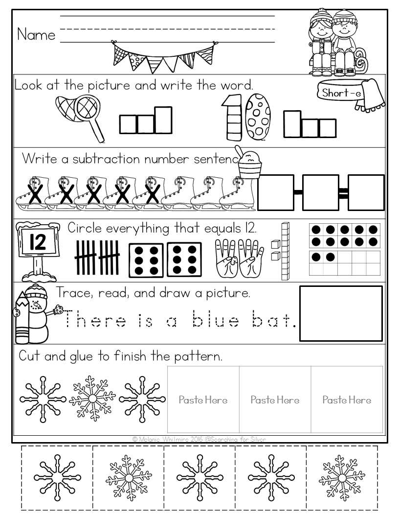kindergarten morning work printables
