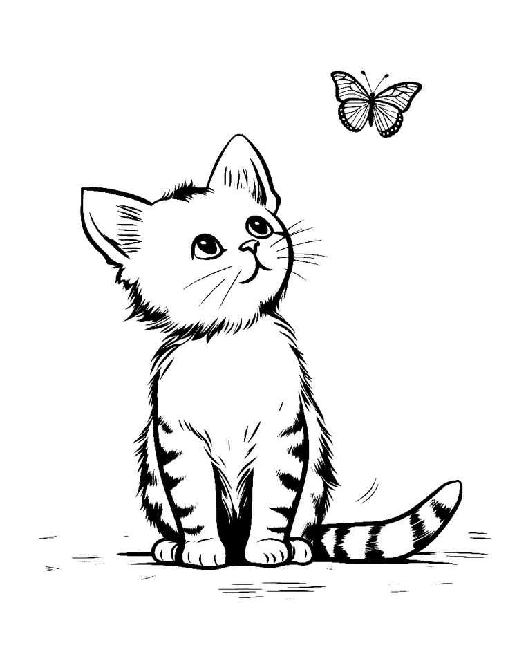 kittens coloring pages printable