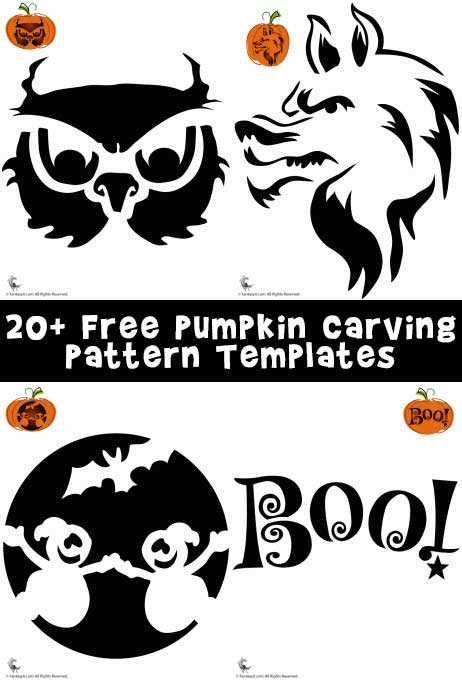 free pumpkin carving patterns printable templates