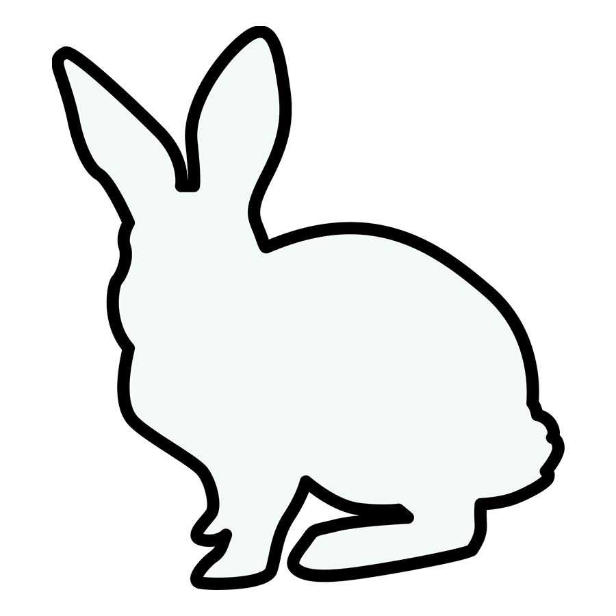 printable bunny silhouette