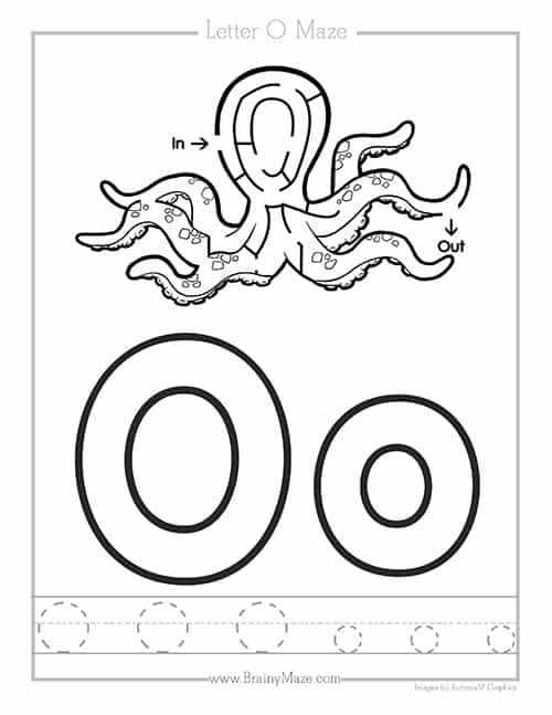 letter o printable
