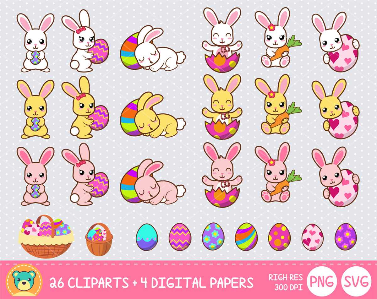 printable easter bunny clipart