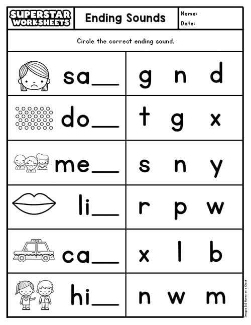 phonics worksheets printable