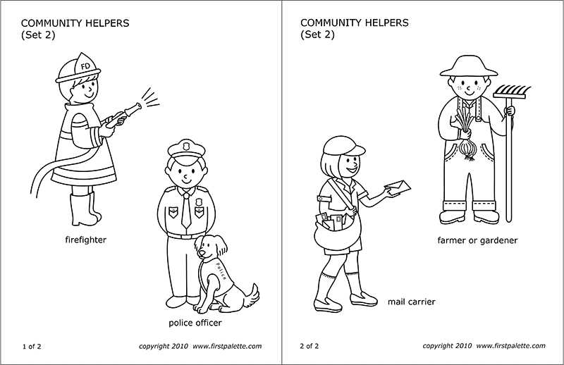 printable community helpers crafts