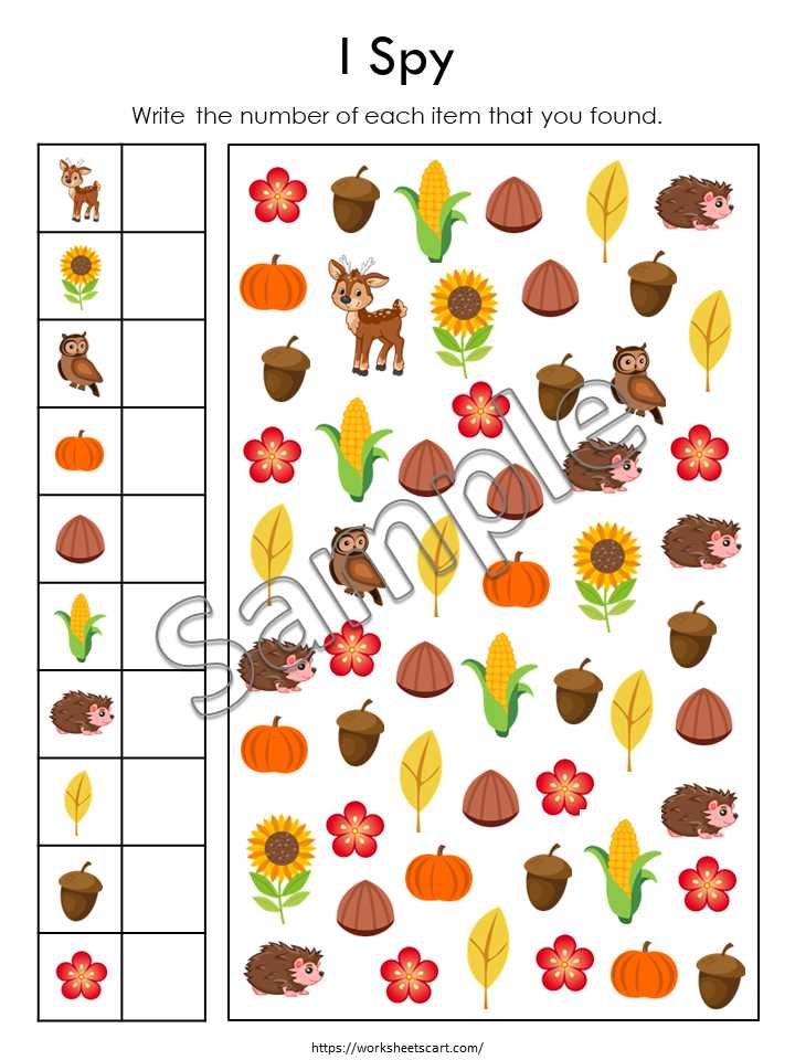printable autumn worksheets
