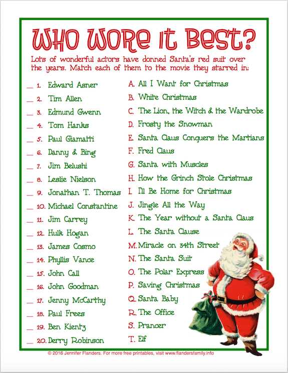 for adults popular printable christmas games