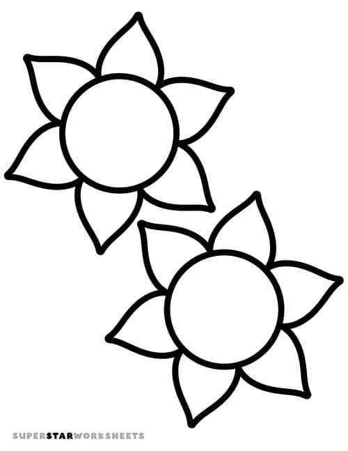 sunflower template printable