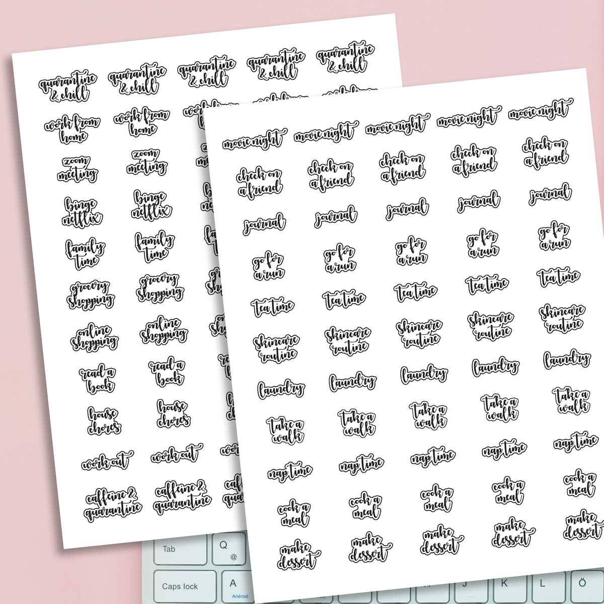 printable journaling stickers