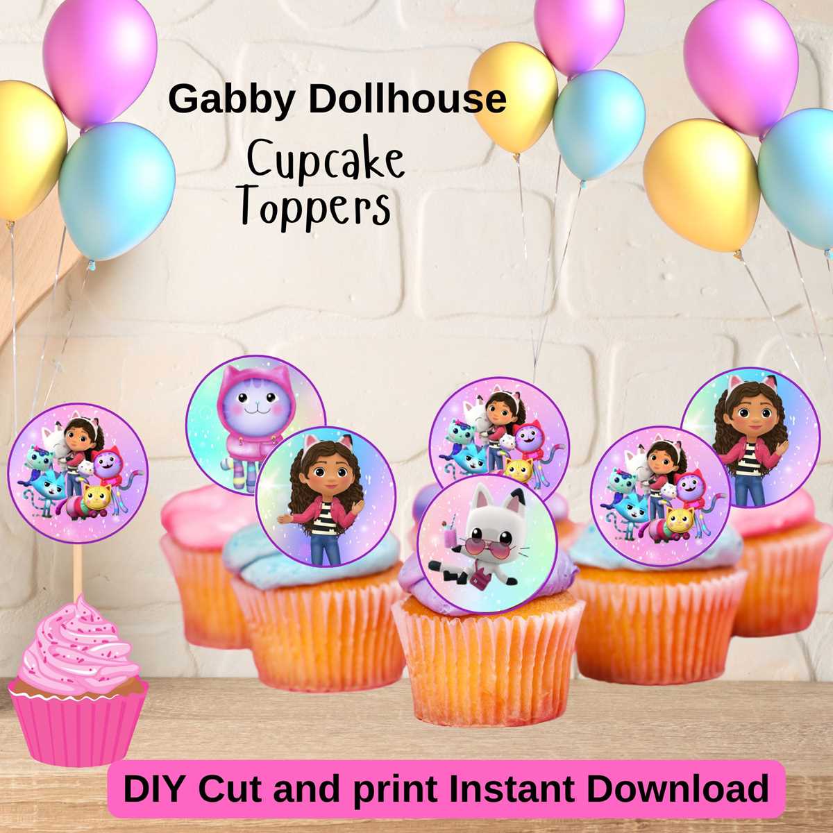 birthday cupcake printables