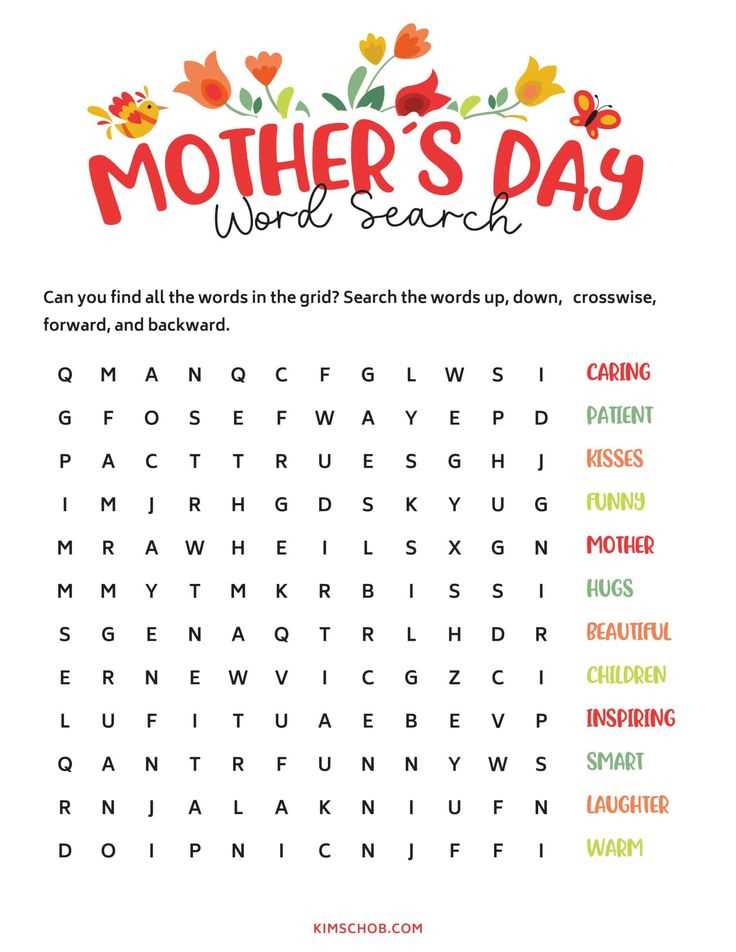 free printable mothers day games for adults