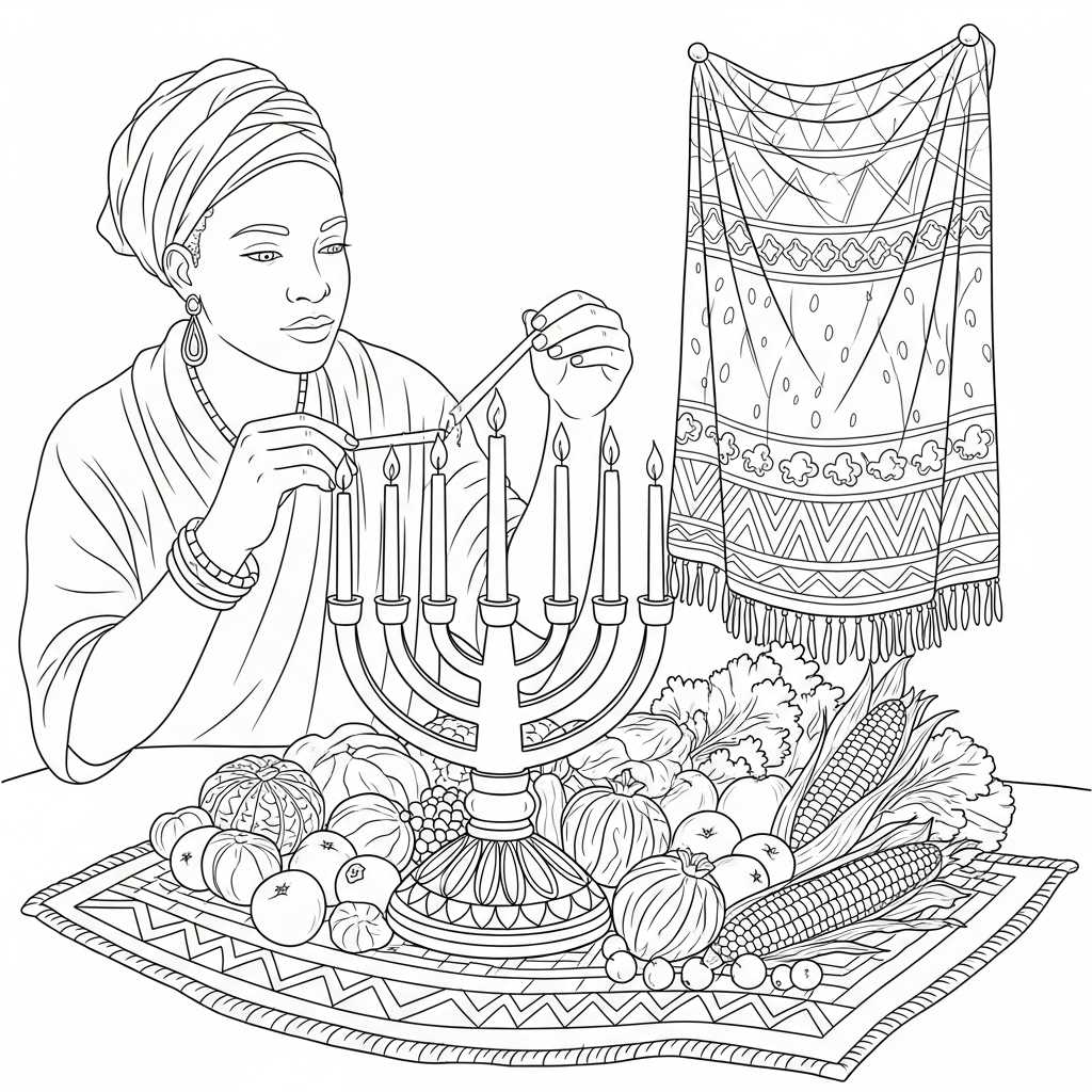 kwanzaa coloring pages printable