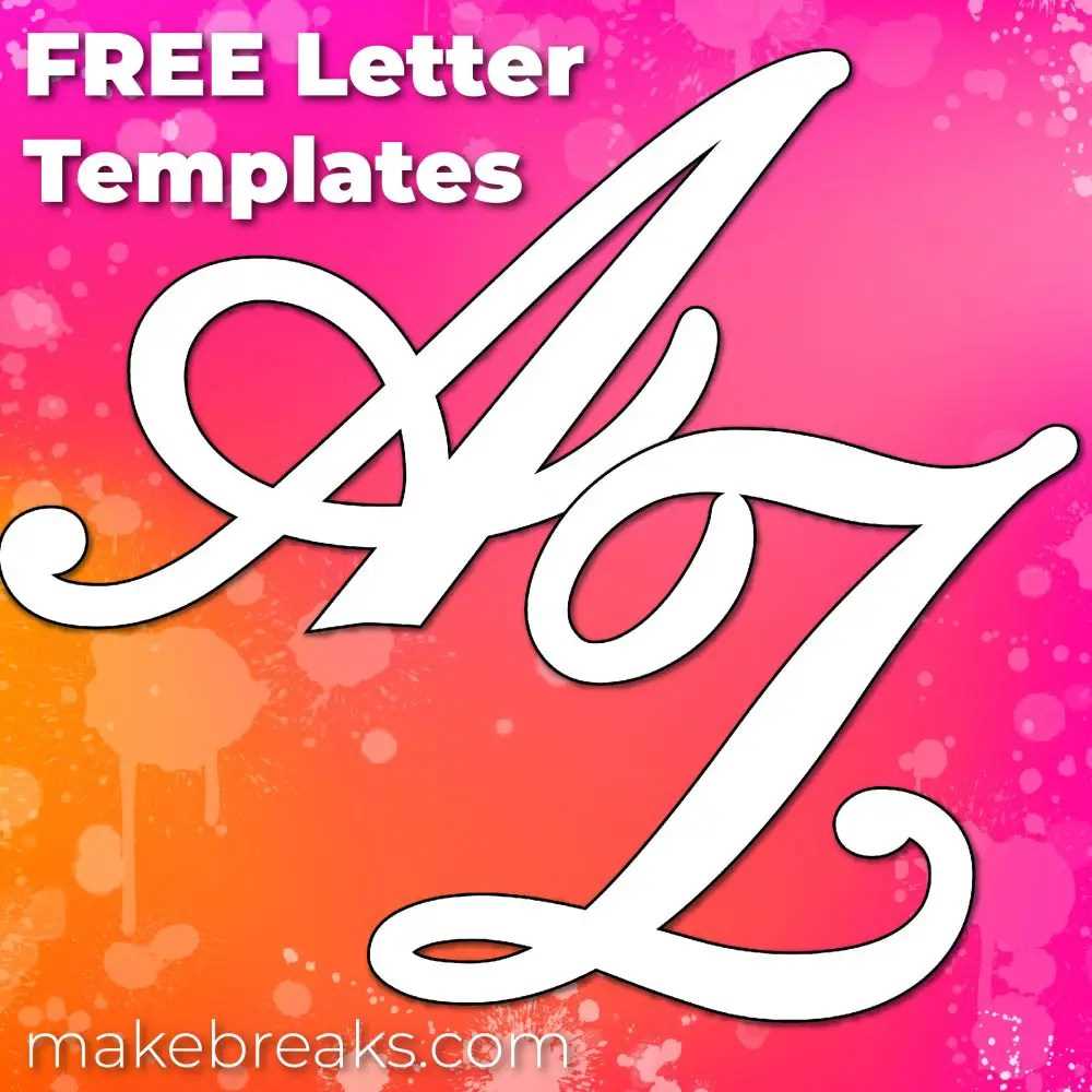 large printable letters free