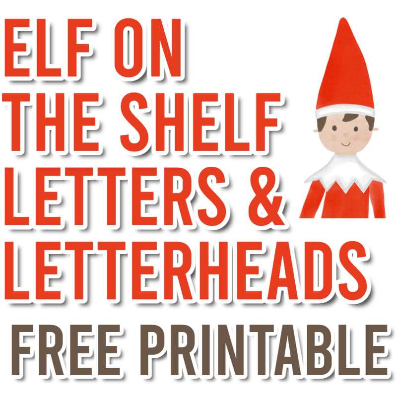 elf on the shelf letter template free printable word