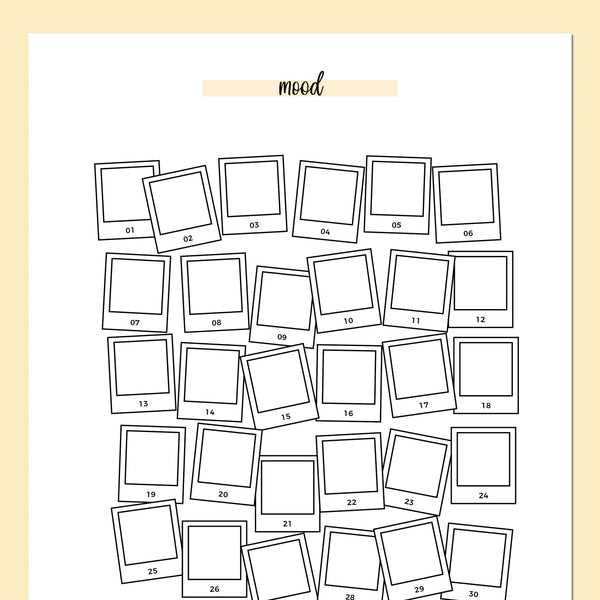 camera template printable