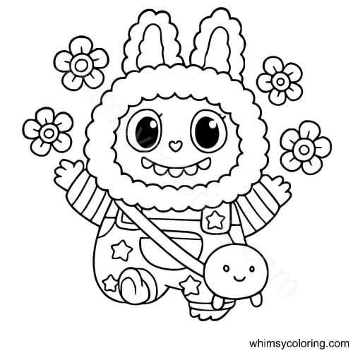 labubu coloring pages free printable