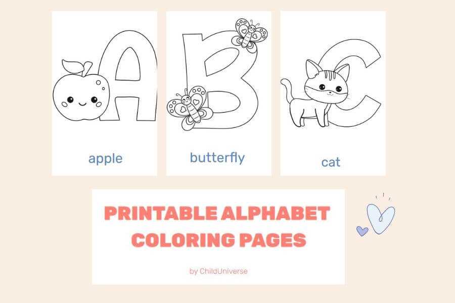 abc coloring pages free printables