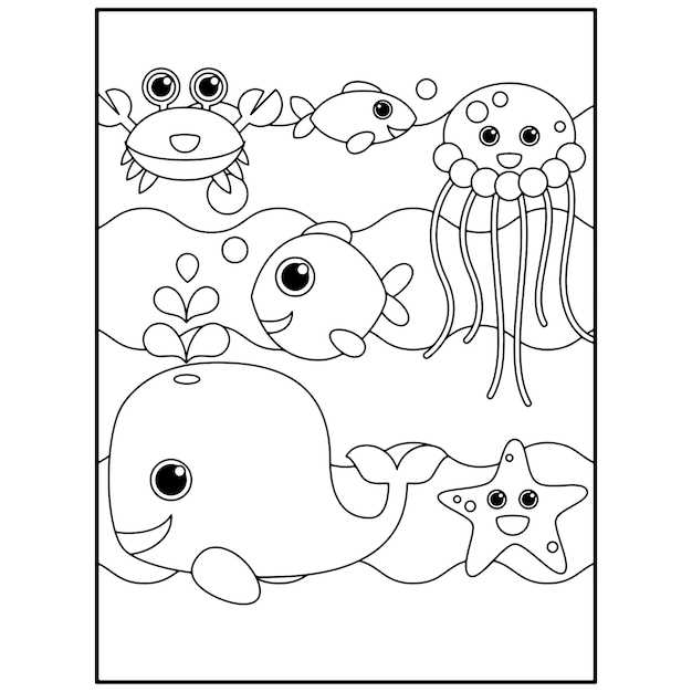 ocean animals coloring pages printable