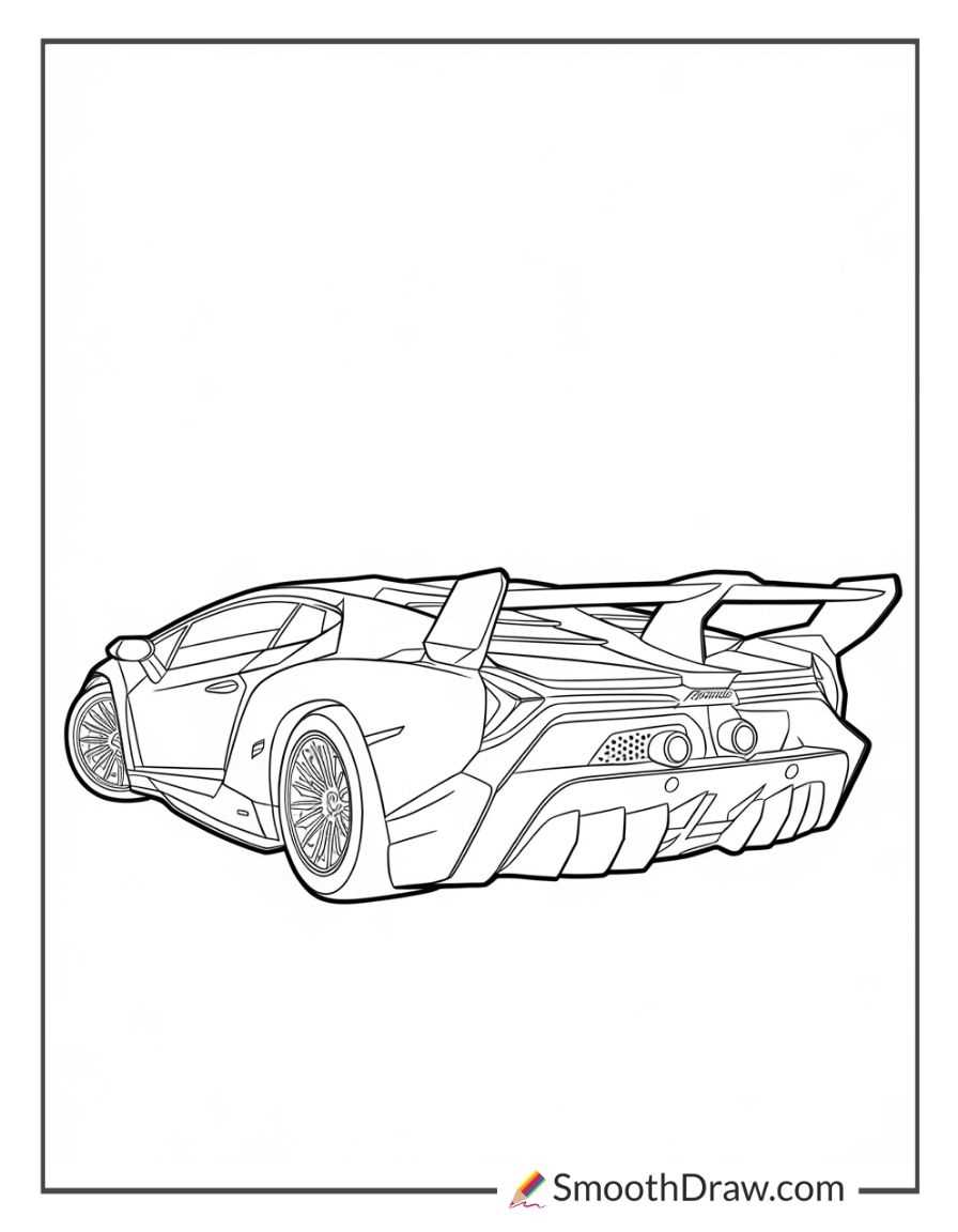 lamborghini coloring page printable