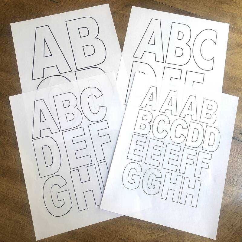 large printable letters free