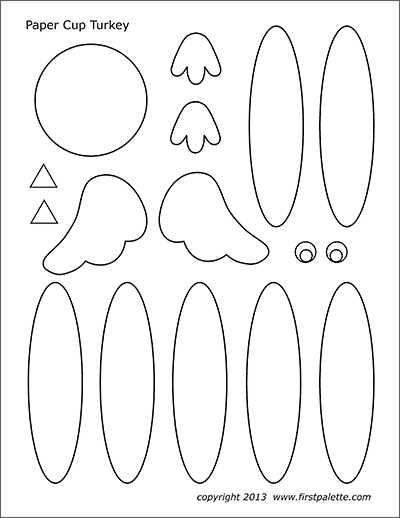 large printable turkey template