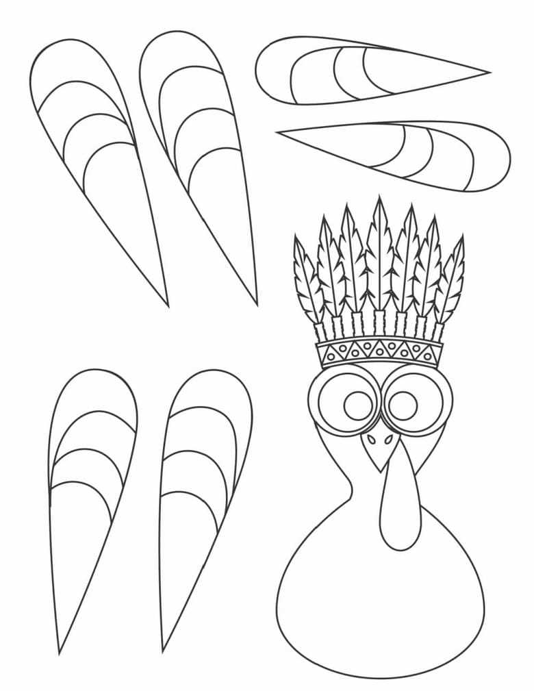 large printable turkey template