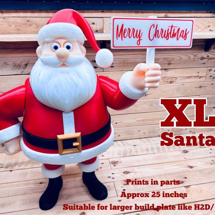 large santa printable