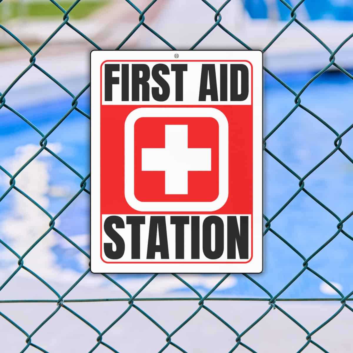 first aid signage printable