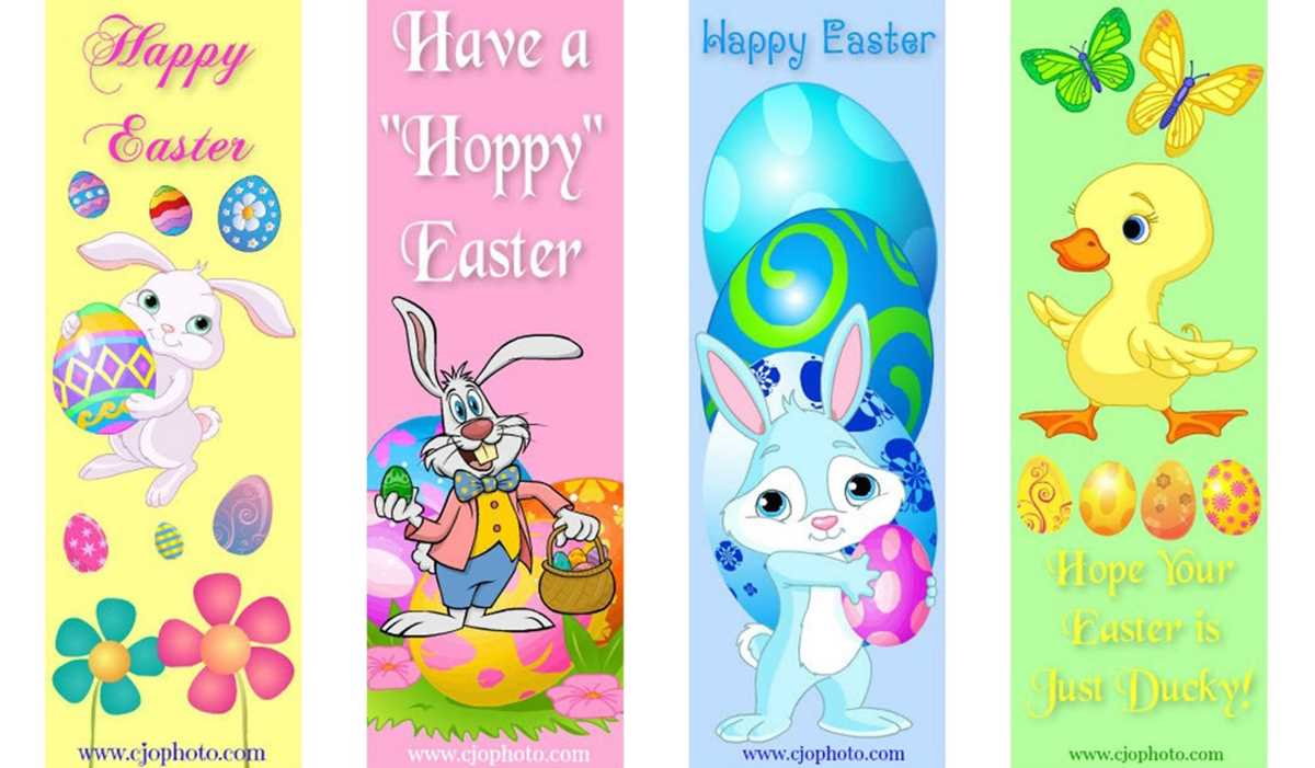easter bookmarks free printable