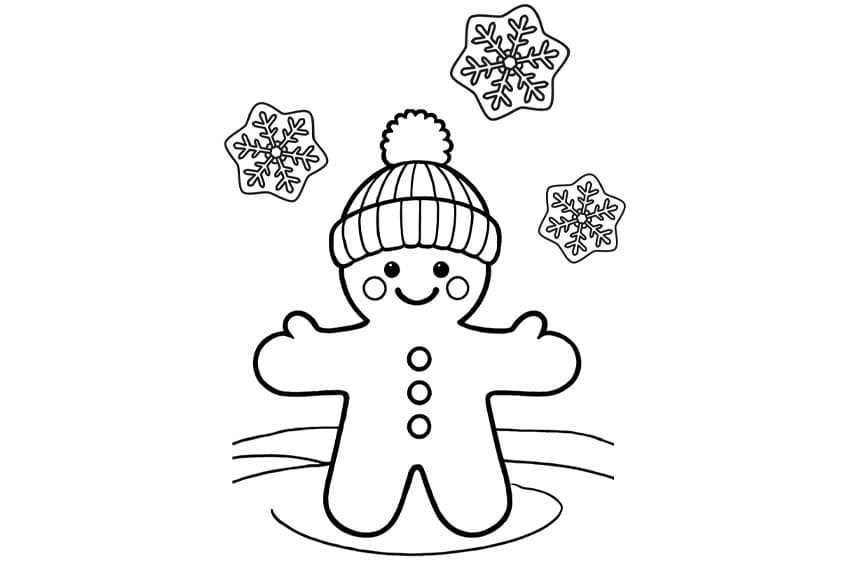 printable gingerbread man coloring pages