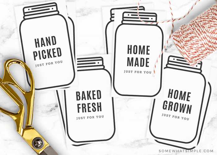 free printable mason jar
