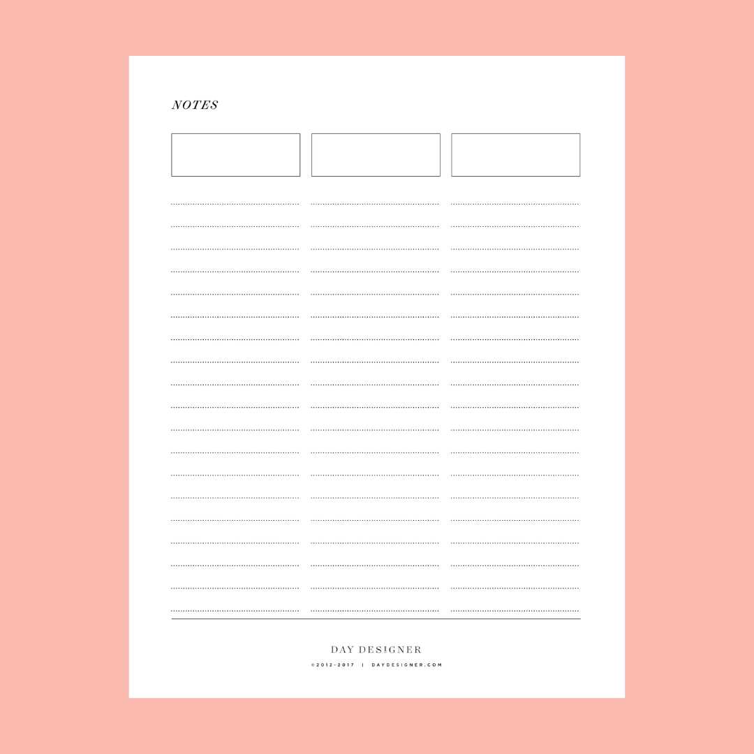 free note paper printable