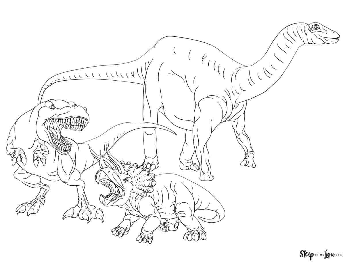 free printables of dinosaurs