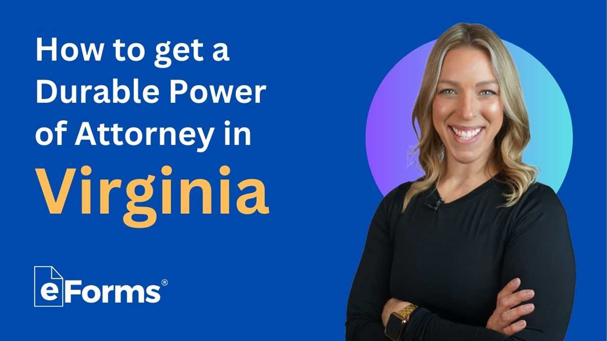free printable general power of attorney form virginia