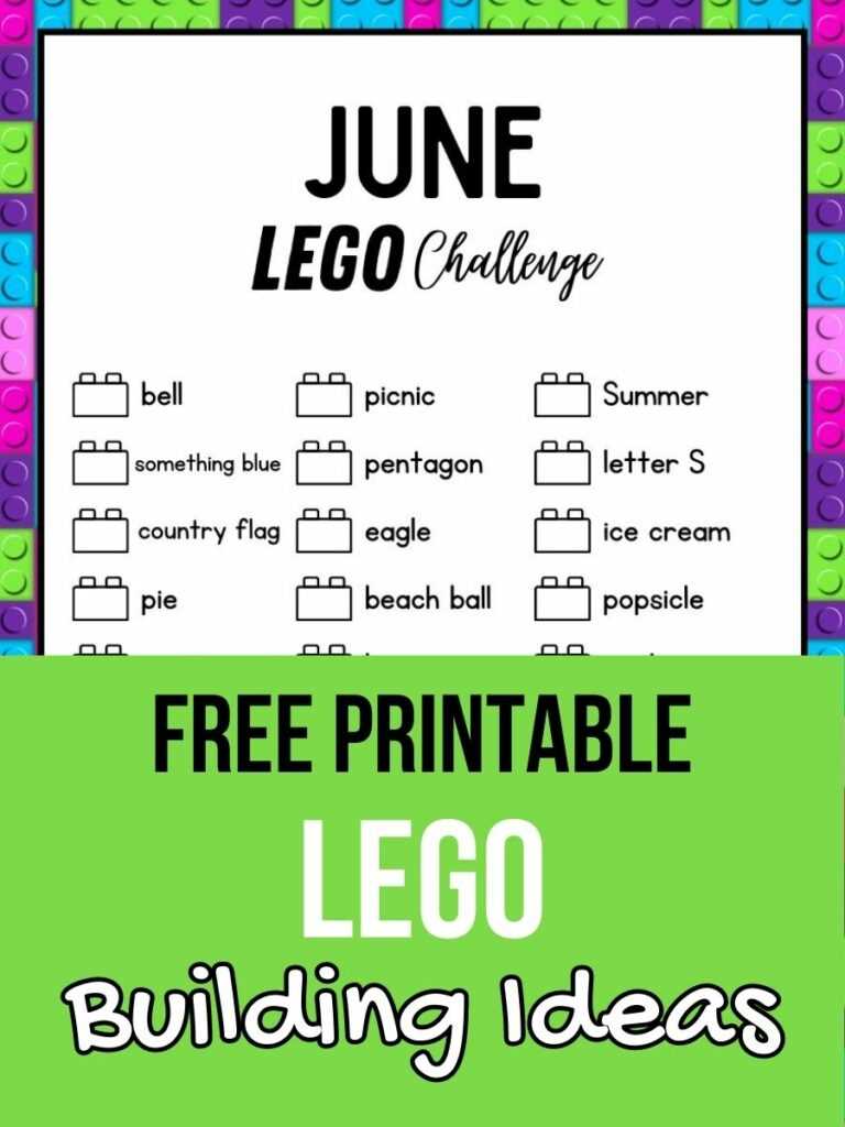 lego activities printable