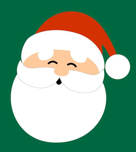 santa claus face printable