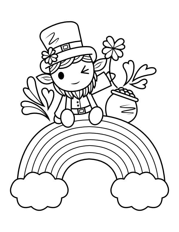 leprechaun coloring pages printable