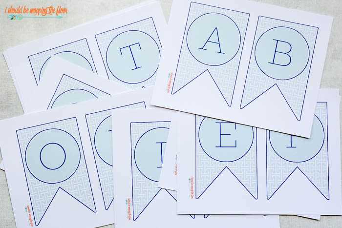 letter banner free printable