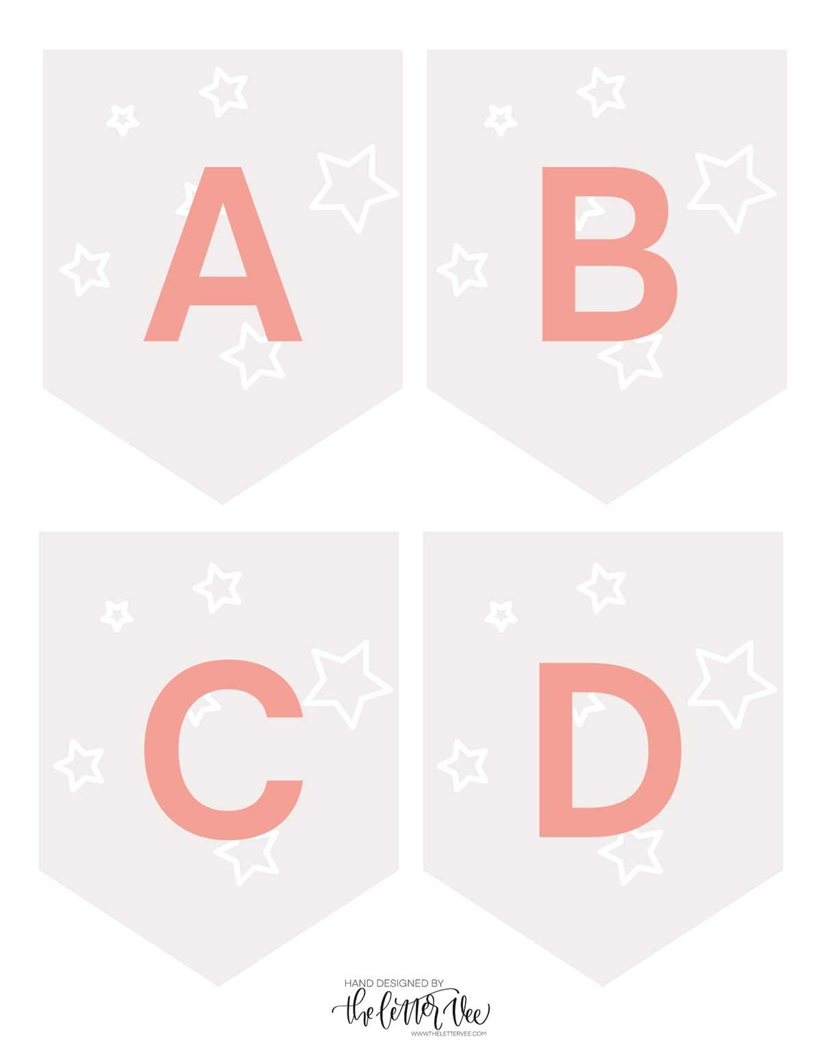 letter banner printable
